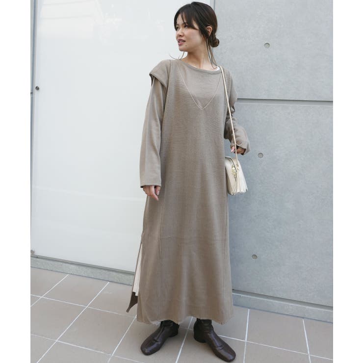 バルキーショートニット ノースリワンピースセット 品番 Triw Corners コーナーズ のレディースファッション通販 Shoplist ショップリスト