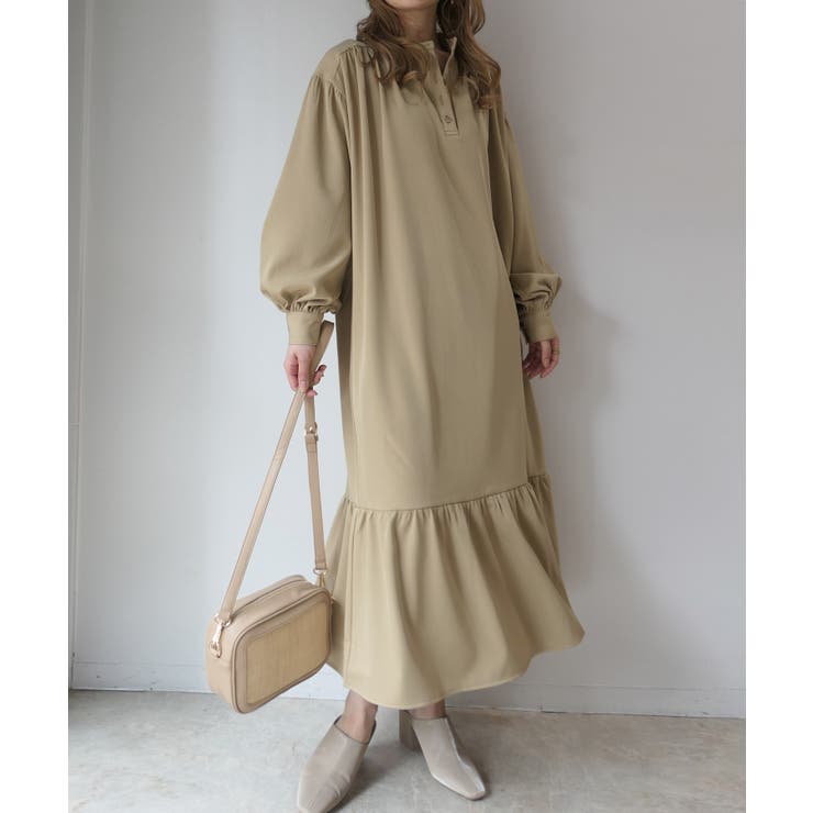 スタンドカラー裾切り替えシャツワンピース 品番 Triw Corners コーナーズ のレディースファッション通販 Shoplist ショップリスト