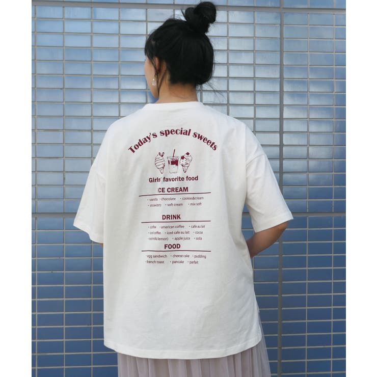 sweetsメニュープリントオーバーサイズTシャツ[品番：TRIW0002840]｜CORNERS  （コーナーズ）のレディースファッション通販｜SHOPLIST（ショップリスト）