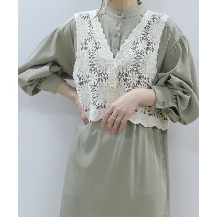 クロシェレースベスト[品番：TRIW0003149]｜CORNERS （コーナーズ）のレディースファッション通販｜SHOPLIST（ショップリスト）