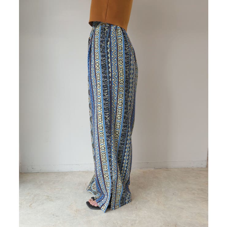 CORNERS by KR エスニックストライプワイドパンツ | CORNERS  | 詳細画像14 