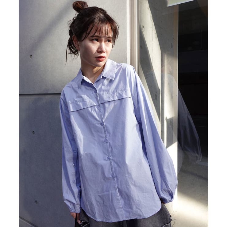 オープンスリーブブラウス