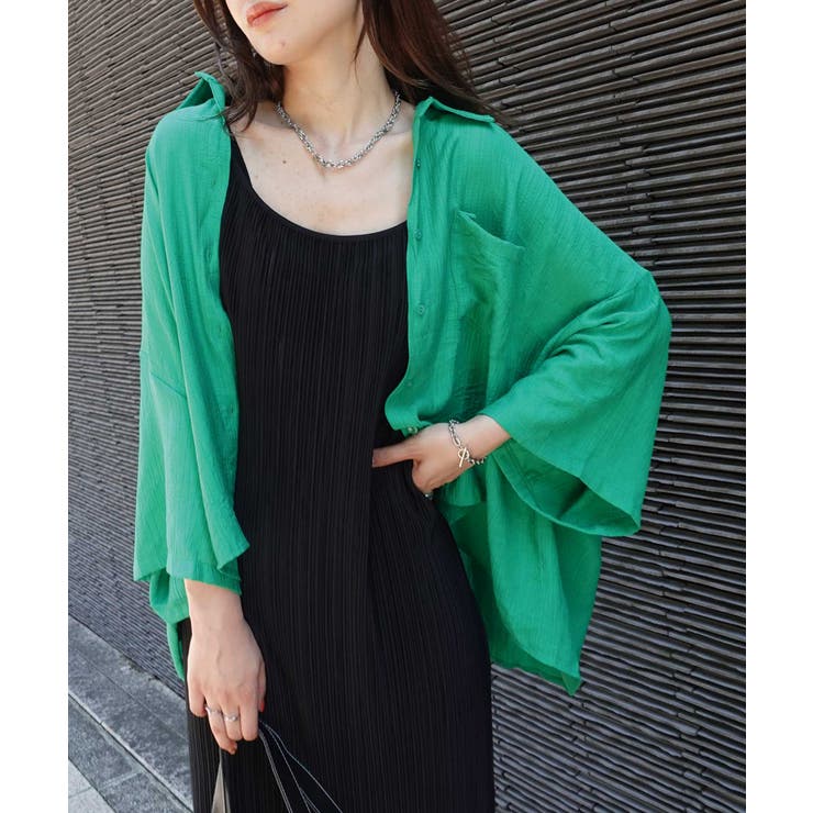 グリーン | ビッグハーフスリーブシャツ | CORNERS 