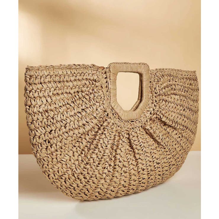 French Baskets★ハーフムーン かご ショルダーバッグ BONLECILL ショルダーバッグ バッグ ハーフムーン フラップミニ
