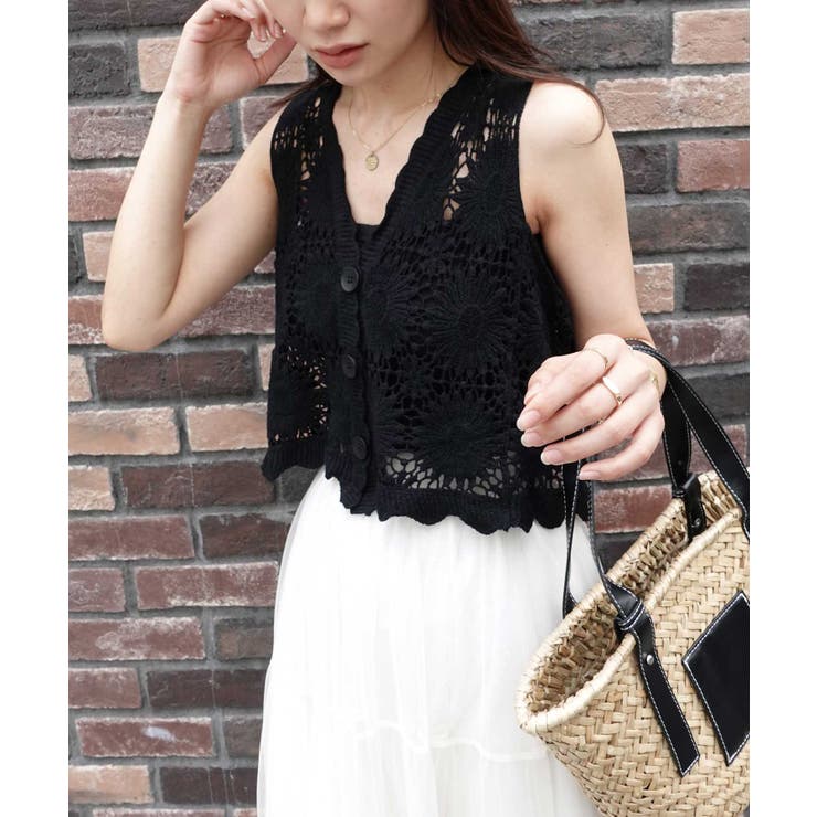 クロシェレースベスト[品番：TRIW0003149]｜CORNERS （コーナーズ）のレディースファッション通販｜SHOPLIST（ショップリスト）