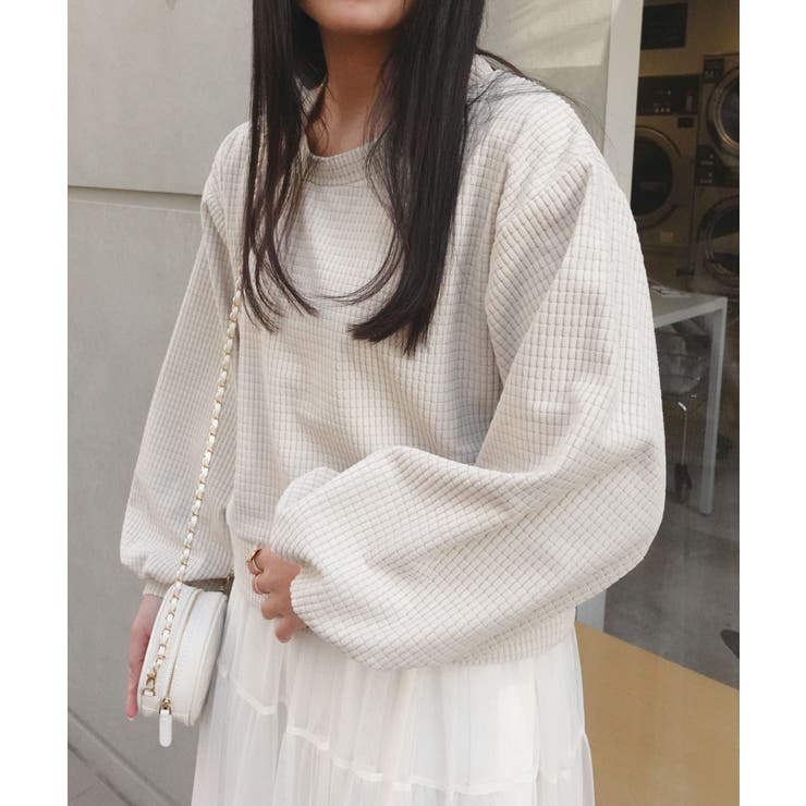 ポコポコカットコーデュロイショートトップス【セットアップ可能