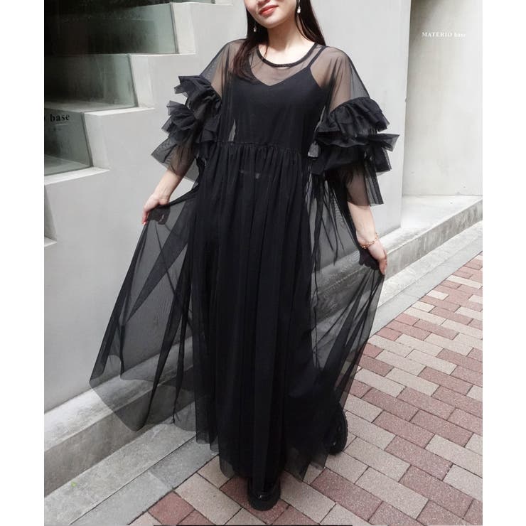 チュールフリルスリーブワンピ | CORNERS  | 詳細画像5 