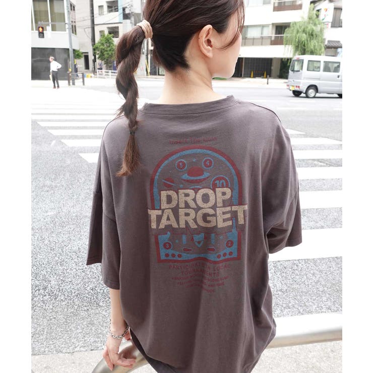 ブラウン×ピンク TARGETTO / ターゲット 半袖Tシャツ Lサイズ | iuggu.ru