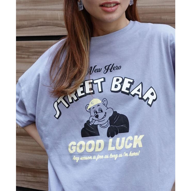 サックス | STREET BEARプリントTシャツ | CORNERS 