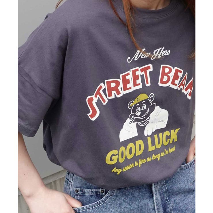 スミクロ | STREET BEARプリントTシャツ | CORNERS 
