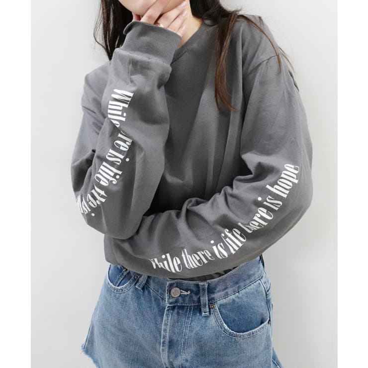 袖ロゴプリント長袖Tシャツ | CORNERS  | 詳細画像11 