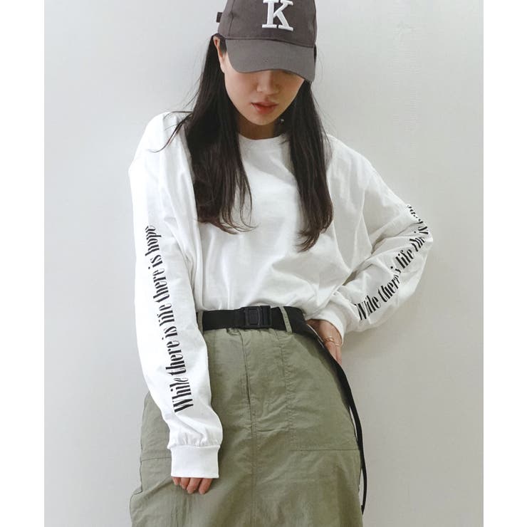 袖ロゴプリント長袖Tシャツ | CORNERS  | 詳細画像8 