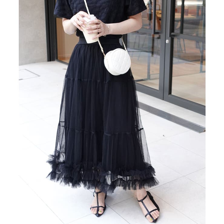 チュールティアードスカート フリル ディズニー[品番