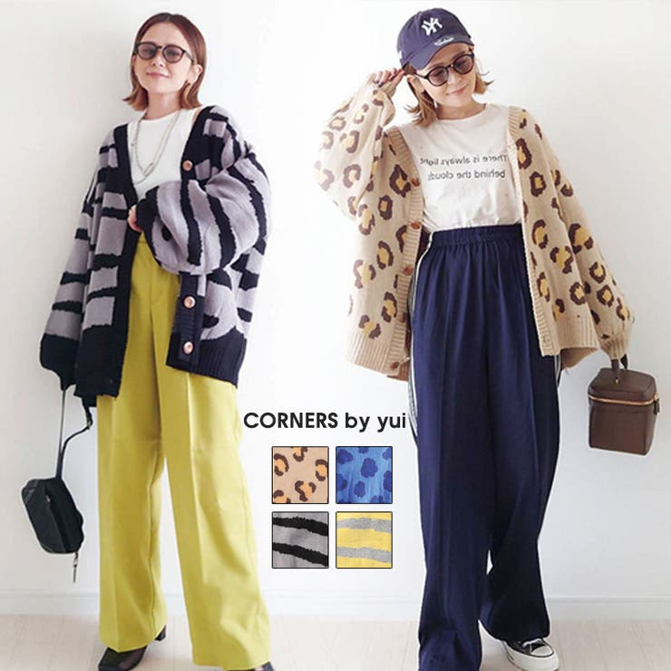 CORNERS by yui レオパード柄ボリューム袖カーディガン | CORNERS  | 詳細画像1 