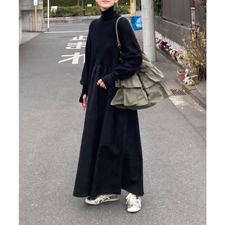 【CORNERS by KR】指穴付きハイネックドッキングワンピース | CORNERS  | 詳細画像8 