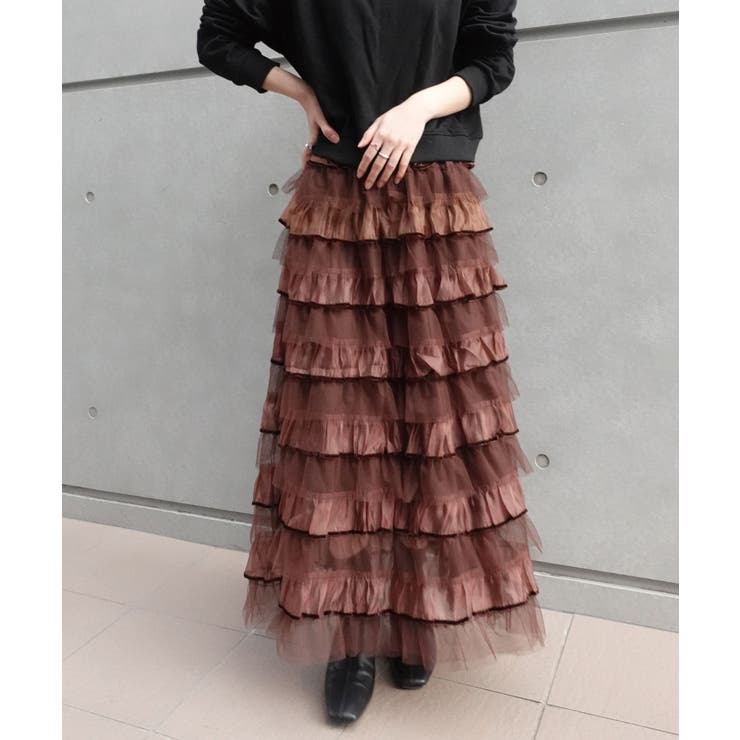 オーガンジー×チュールティアードスカート | CORNERS  | 詳細画像12 