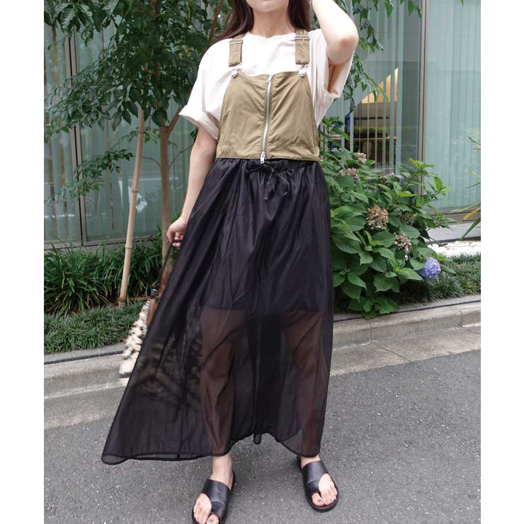 ナイロン×オーガンジーマルチWAYサロペットワンピ | CORNERS  | 詳細画像22 