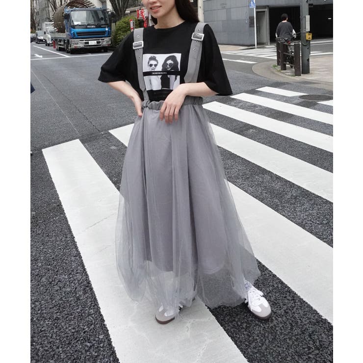 MAISON SPECIAL(メゾンスペシャル)｜Suspender Tulle Skirt