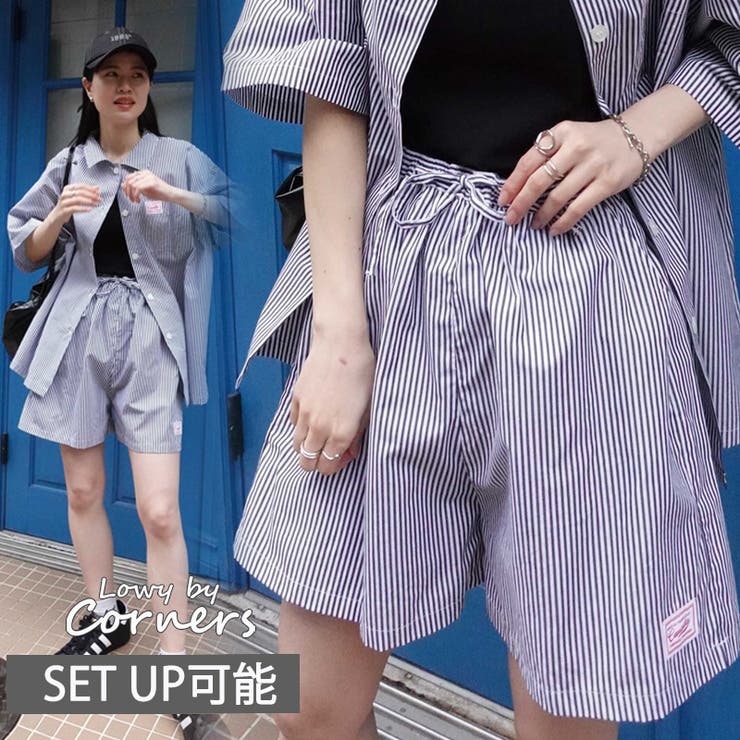  2024年おすすめのアイテム満載 ストライプショートパンツ[品番：TRIW0003742]｜CORNERS パンツ