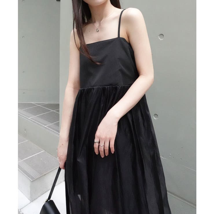 ナイロン×オーガンジーシースルーキャミワンピ | CORNERS  | 詳細画像7 