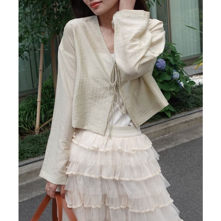 ミント | 楊柳2wayリボンブラウス | CORNERS 