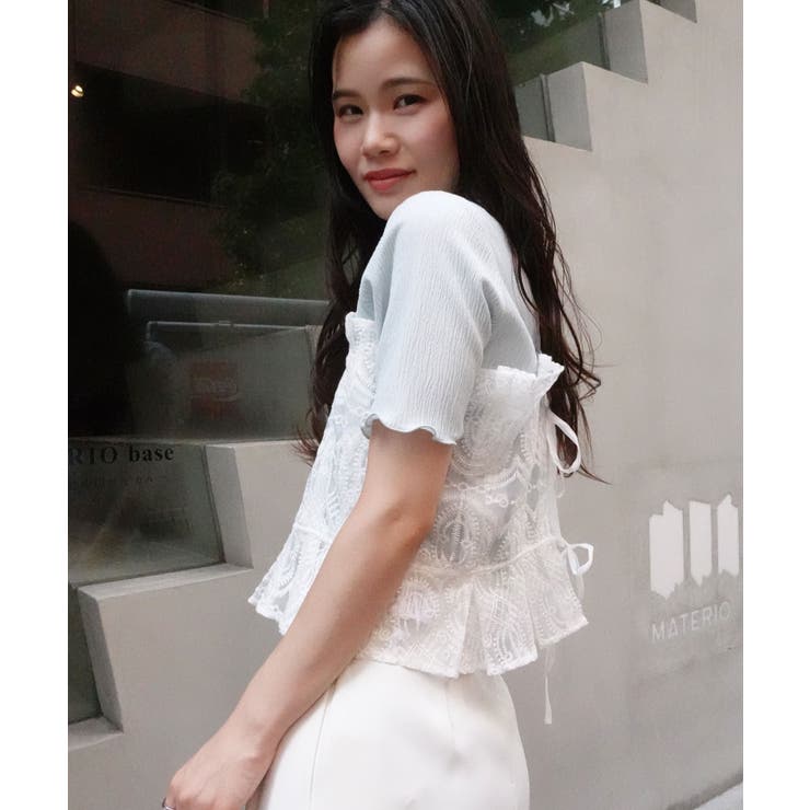 刺繍オーガンジータックビスチェ | CORNERS  | 詳細画像12 