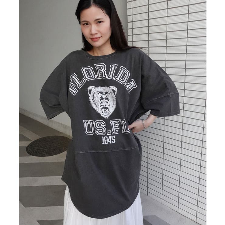 ピグメントBEARオーバーサイズTシャツ[品番：TRIW0003682]｜CORNERS  （コーナーズ）のレディースファッション通販｜SHOPLIST（ショップリスト）
