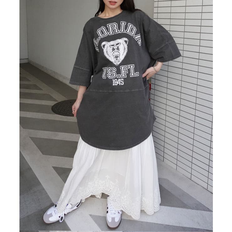 ピグメントBEARオーバーサイズTシャツ | CORNERS  | 詳細画像10 