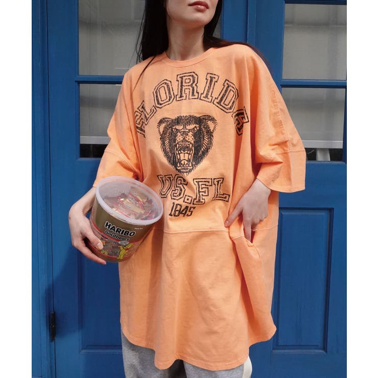 ピグメントBEARオーバーサイズTシャツ | CORNERS  | 詳細画像2 