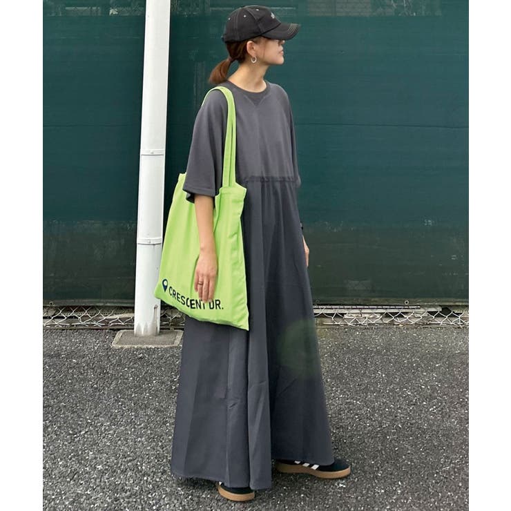 CORNERS by KR】半袖スウェットドッキングワンピース[品番