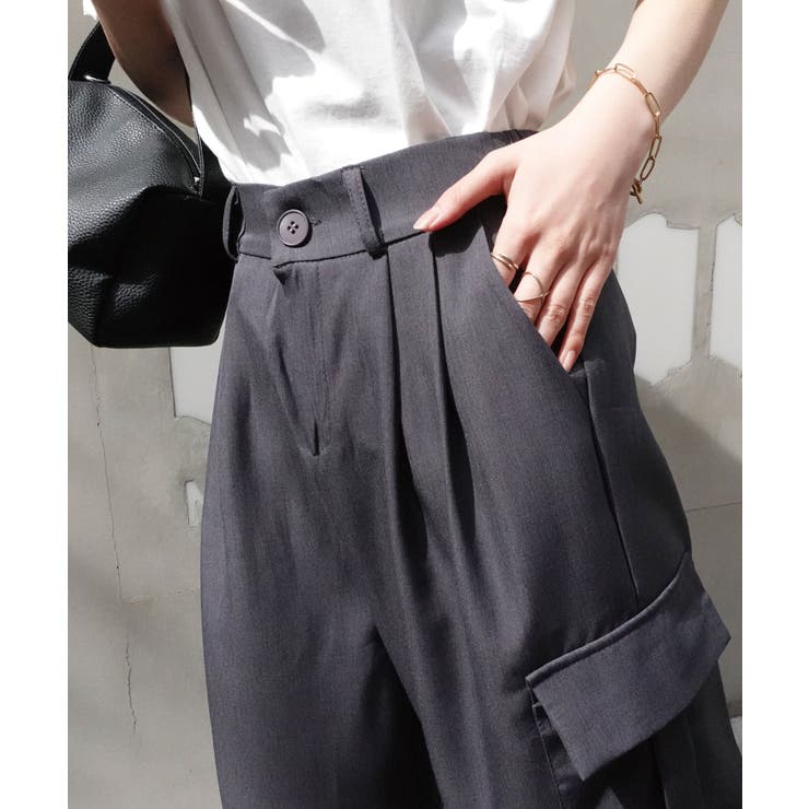 [美品］efu カーゴスラックスパンツ スラックスカーゴパンツ[品番：TRIW0003725]｜CORNERS