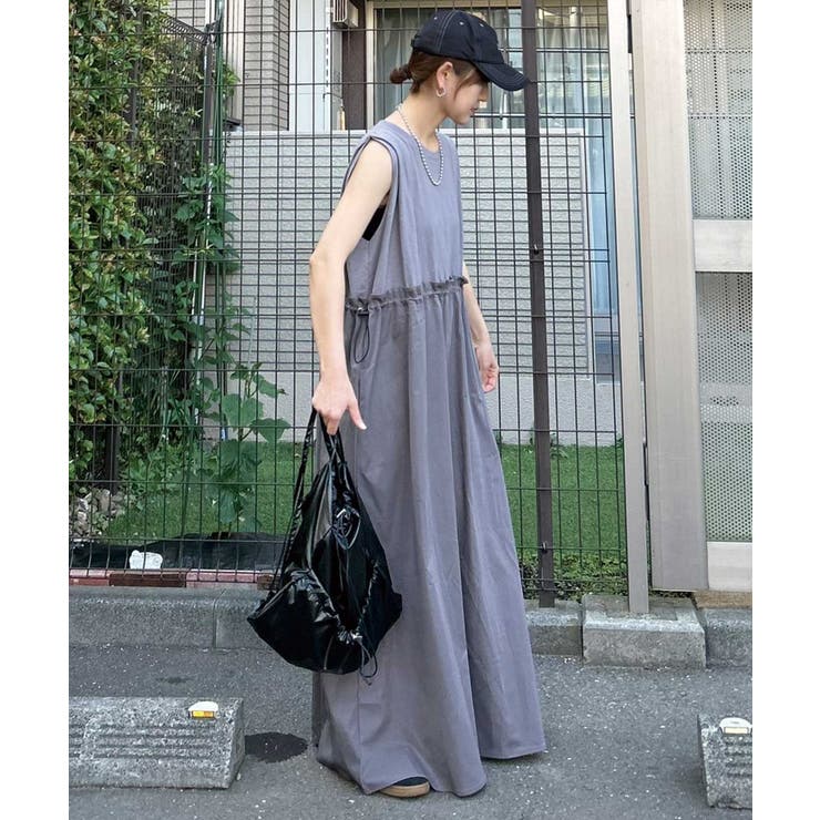 ブルネロクチネリ　ノースリーブワンピース　切替　ドッキングワンピース ブルネロクチネリ ノースリーブワンピース 切替 ドッキング