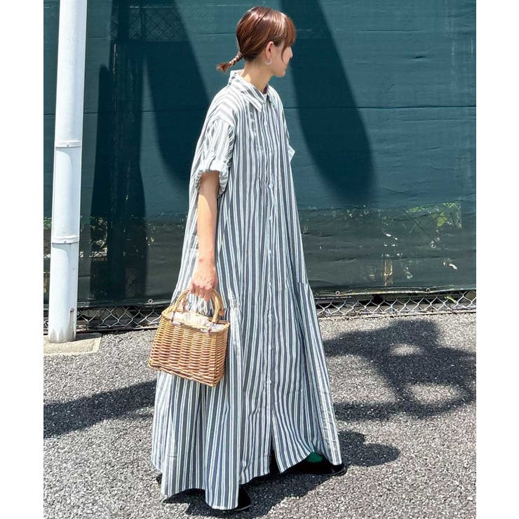 【CORNERS by KR】サイドギャザーシャツワンピース | CORNERS  | 詳細画像15 