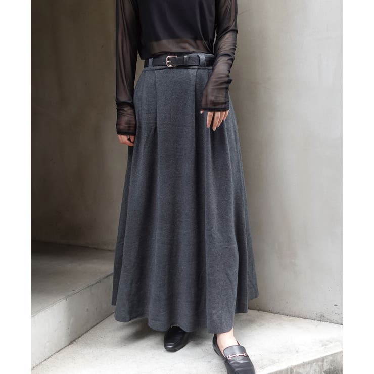 【SALE／37%OFF】 ベルト付きニットスカート[品番：TRIW0003843]｜CORNERS スカート