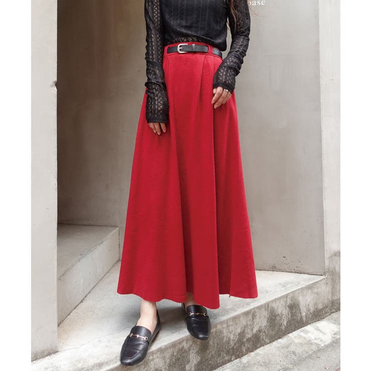 最高の品質 ベルト付きニットスカート[品番：TRIW0003843]｜CORNERS Skirt