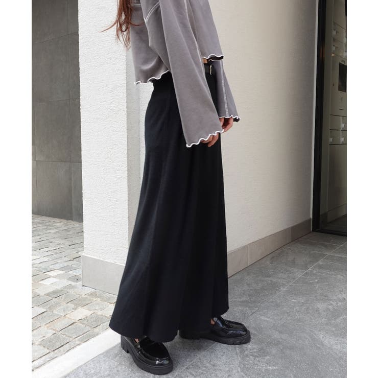 ウエストベルト ニットスカート ベルト付きニットスカート[品番：TRIW0003843]｜CORNERS （コーナーズ