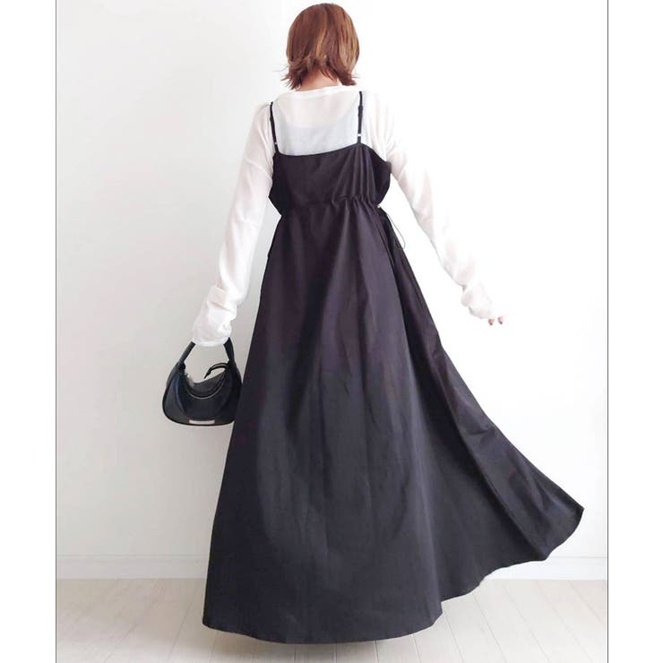 【CORNERS by yui】ナイロンドロストZIPキャミワンピース | CORNERS  | 詳細画像4 