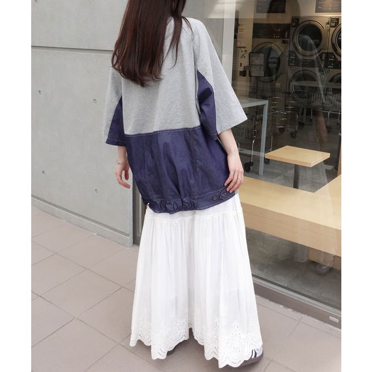 デニムドッキングカーディガン[品番：TRIW0003686]｜CORNERS