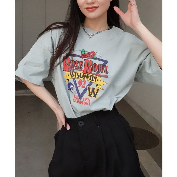 ROSEBOWLプリントTシャツ | CORNERS  | 詳細画像7 