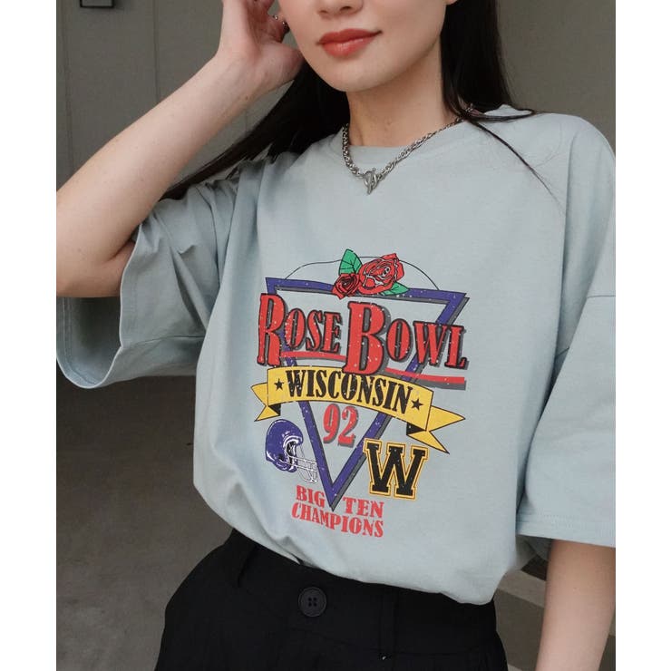 ミント | ROSEBOWLプリントTシャツ | CORNERS 
