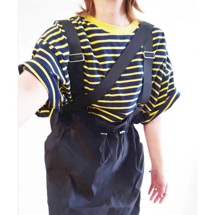 ネイビー | CORNERS by yui カラーボーダー半袖トップス | CORNERS 