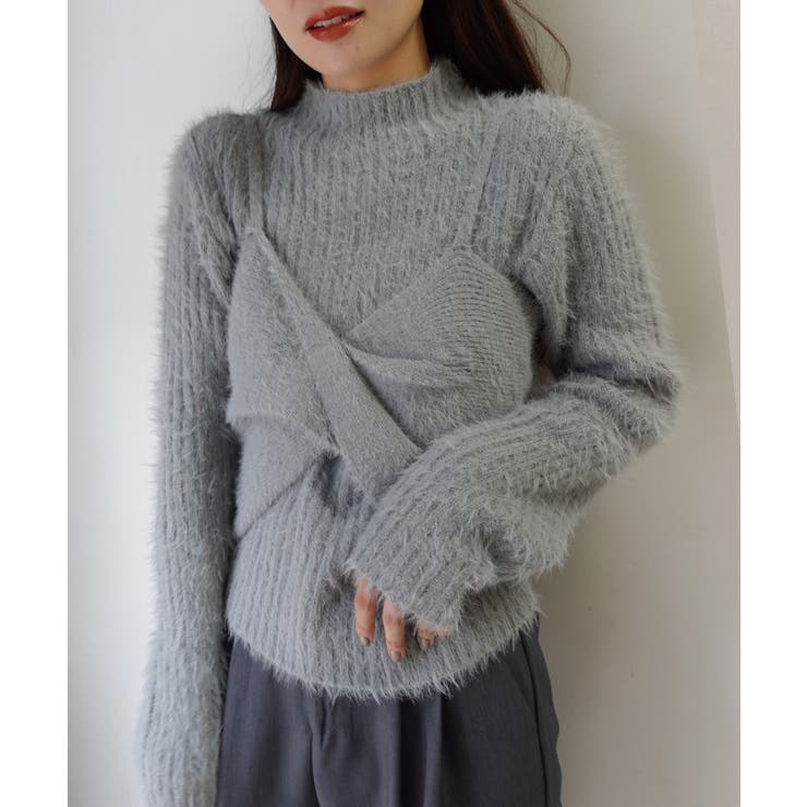 ショートフェザーハイネックリブトップス | CORNERS  | 詳細画像16 