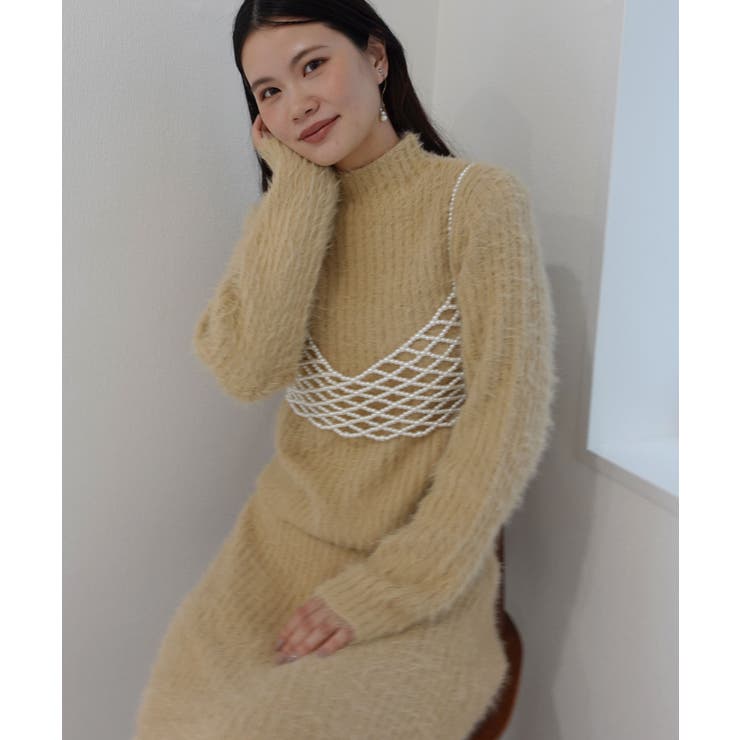 ショートフェザーハイネックリブトップス | CORNERS  | 詳細画像6 