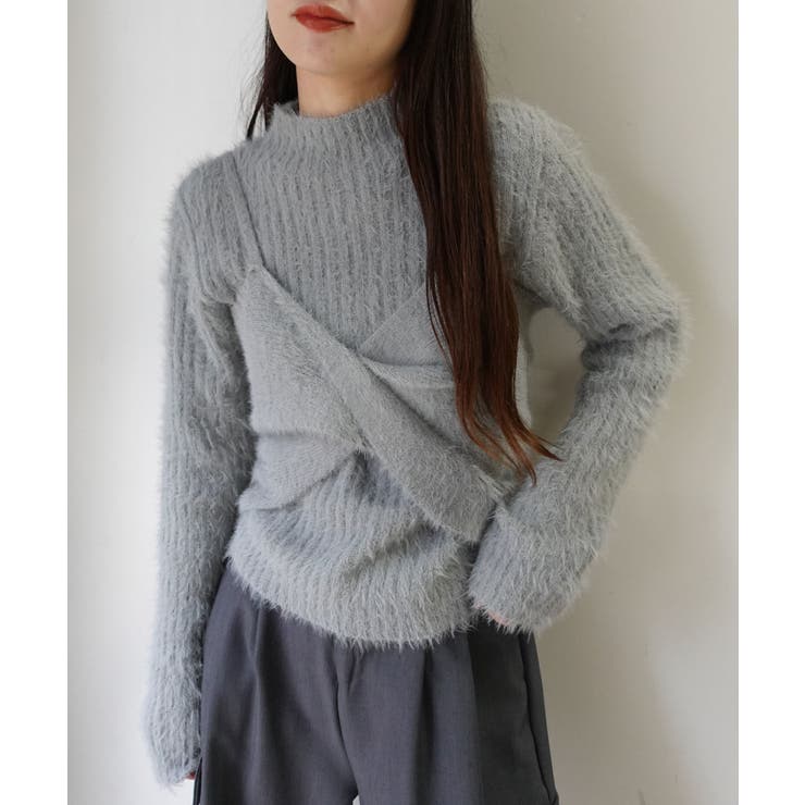 ショートフェザーハイネックリブトップス | CORNERS  | 詳細画像14 