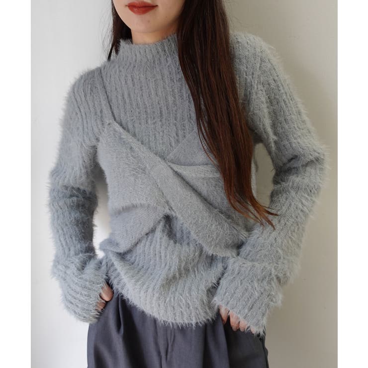 ショートフェザーハイネックリブトップス | CORNERS  | 詳細画像13 