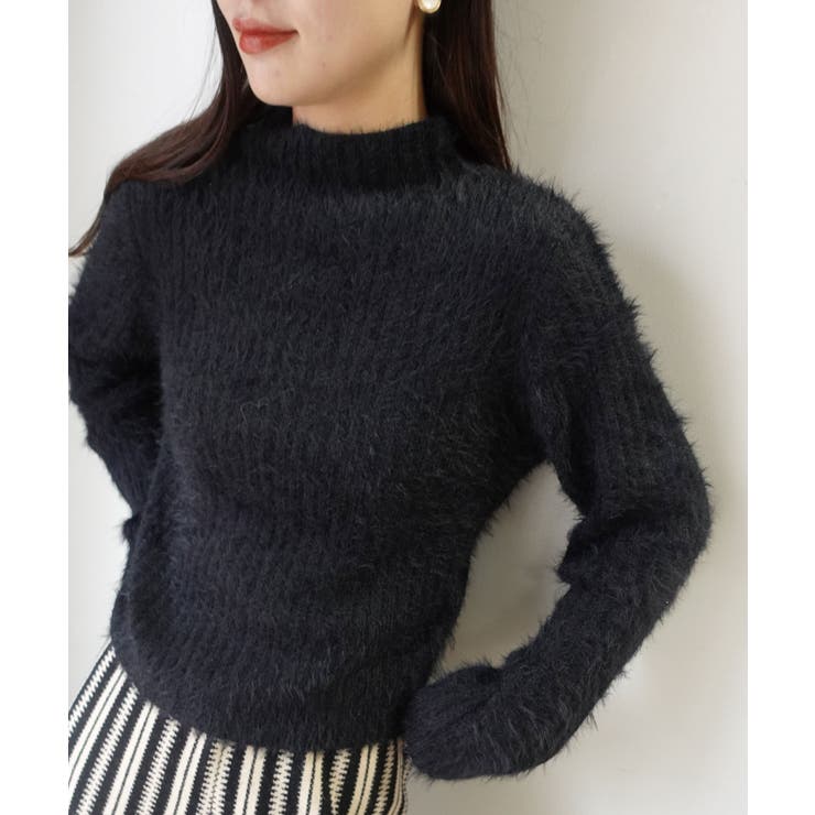 ショートフェザーハイネックリブトップス | CORNERS  | 詳細画像12 