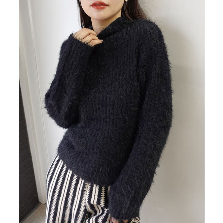 ショートフェザーハイネックリブトップス | CORNERS  | 詳細画像10 