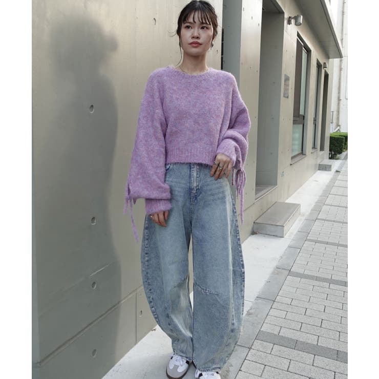 袖リボン起毛シャギーショートニット | CORNERS  | 詳細画像12 