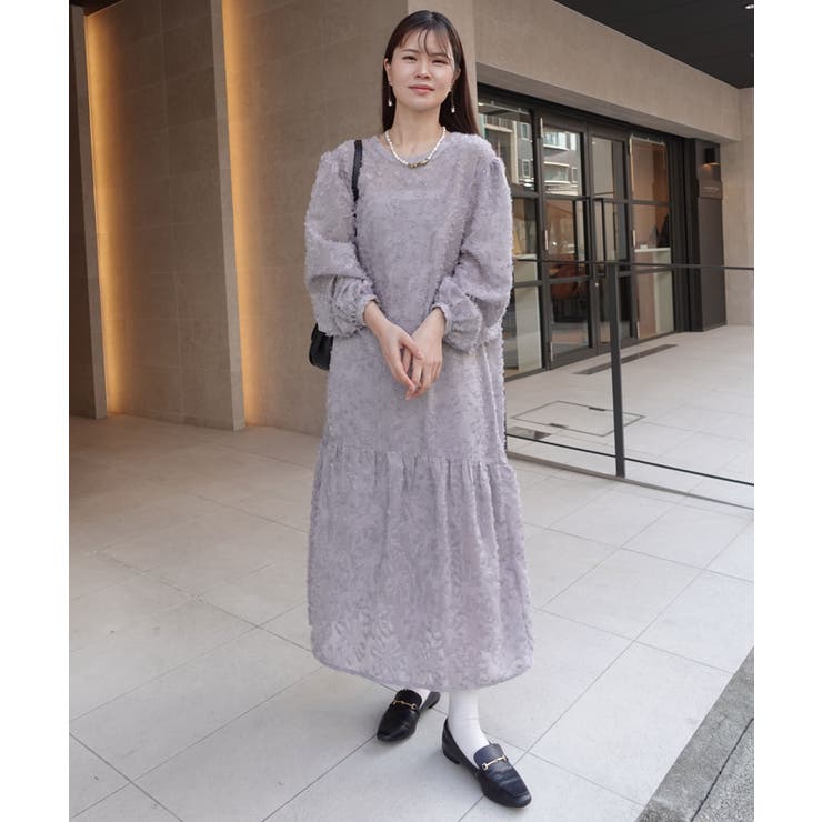 花柄シアージャガード前後2wayワンピース パーティ 二次会[品番