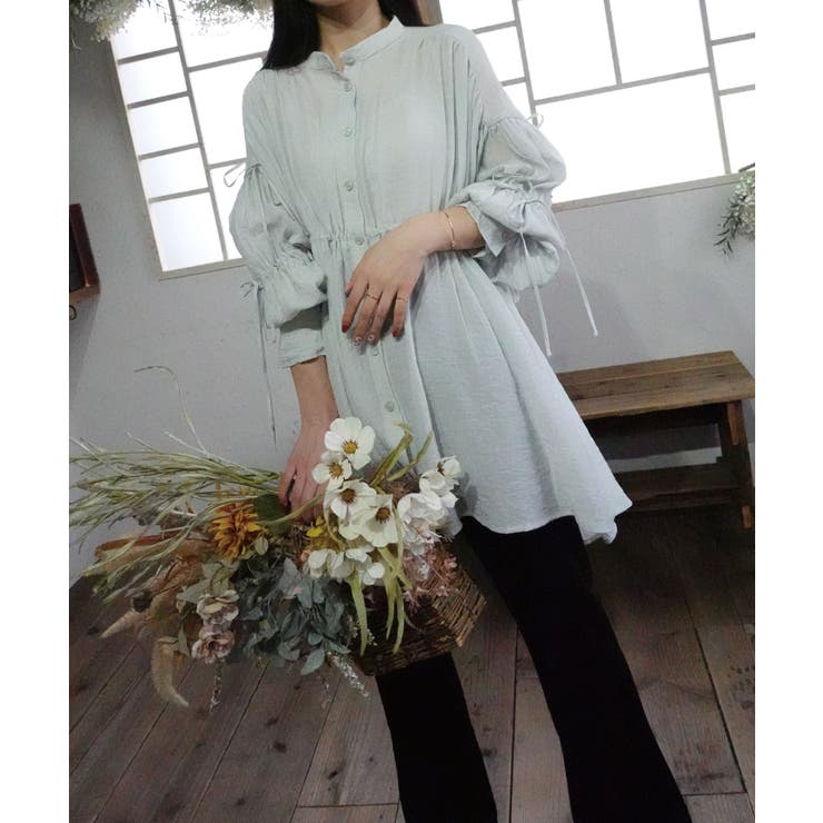 楊柳リボンギャザーブラウス | CORNERS  | 詳細画像4 